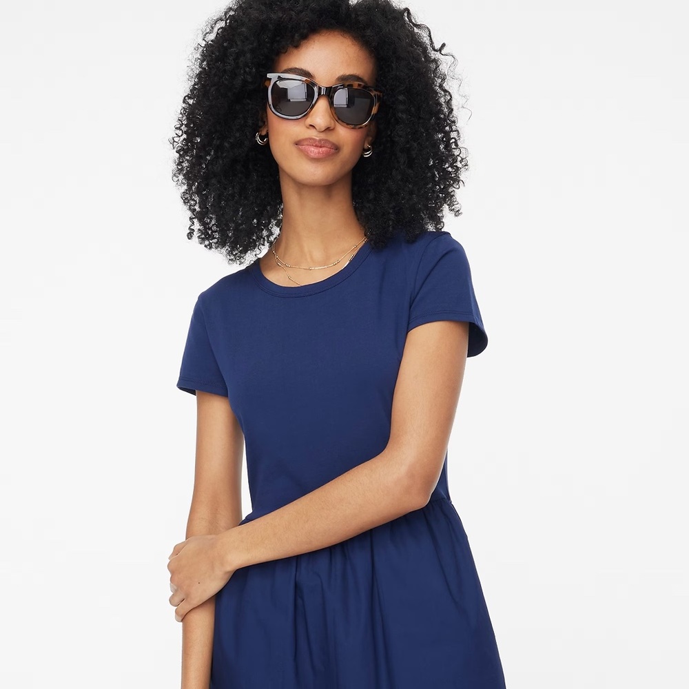 J.Crew Short-sleeve Knit Mixy Dress - Picture 3 of 7